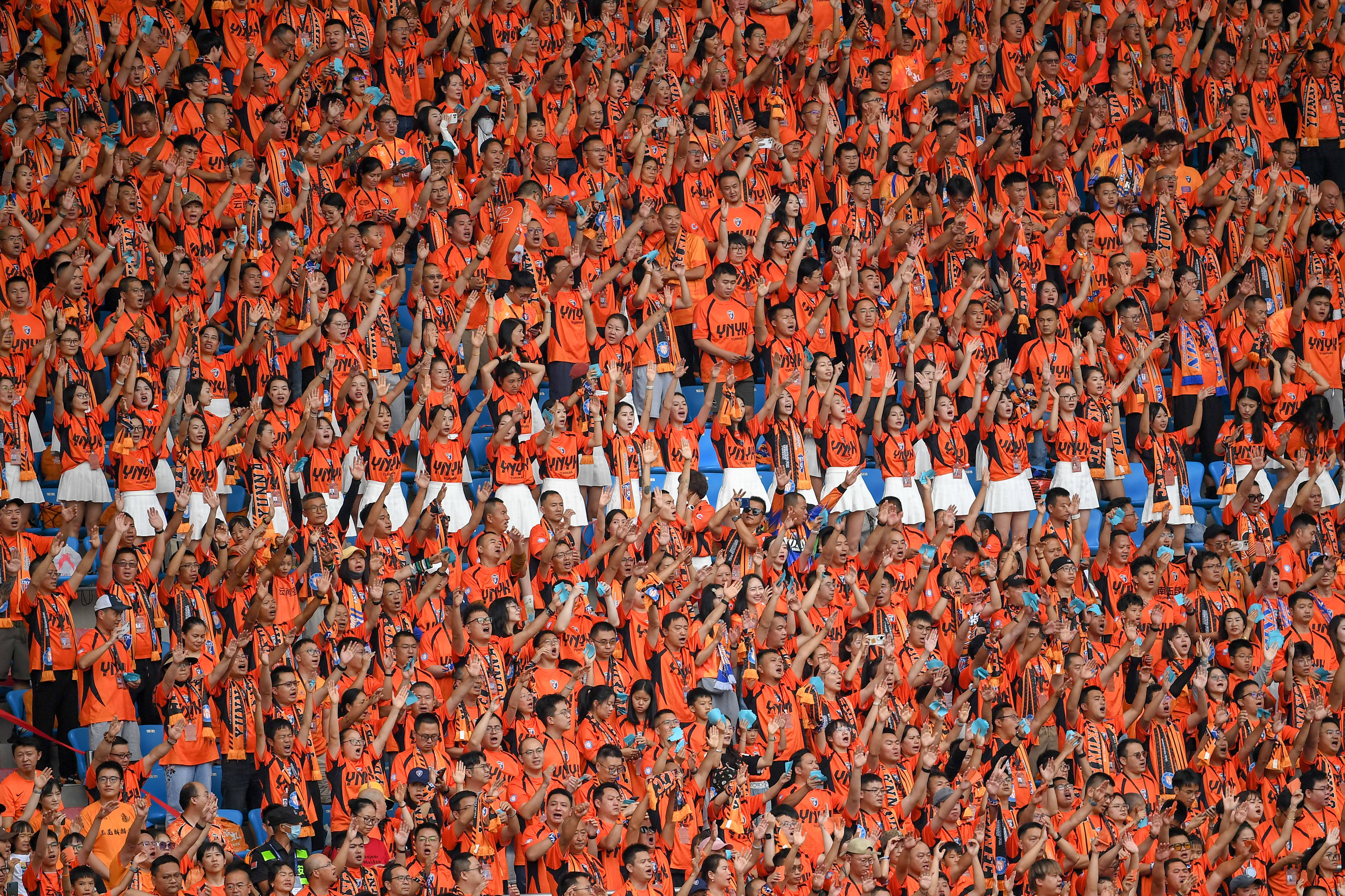 （体育(yù)）足球——中超：云南(nán)玉(yù)崑(kūn)平(píng)上海申花(huā)