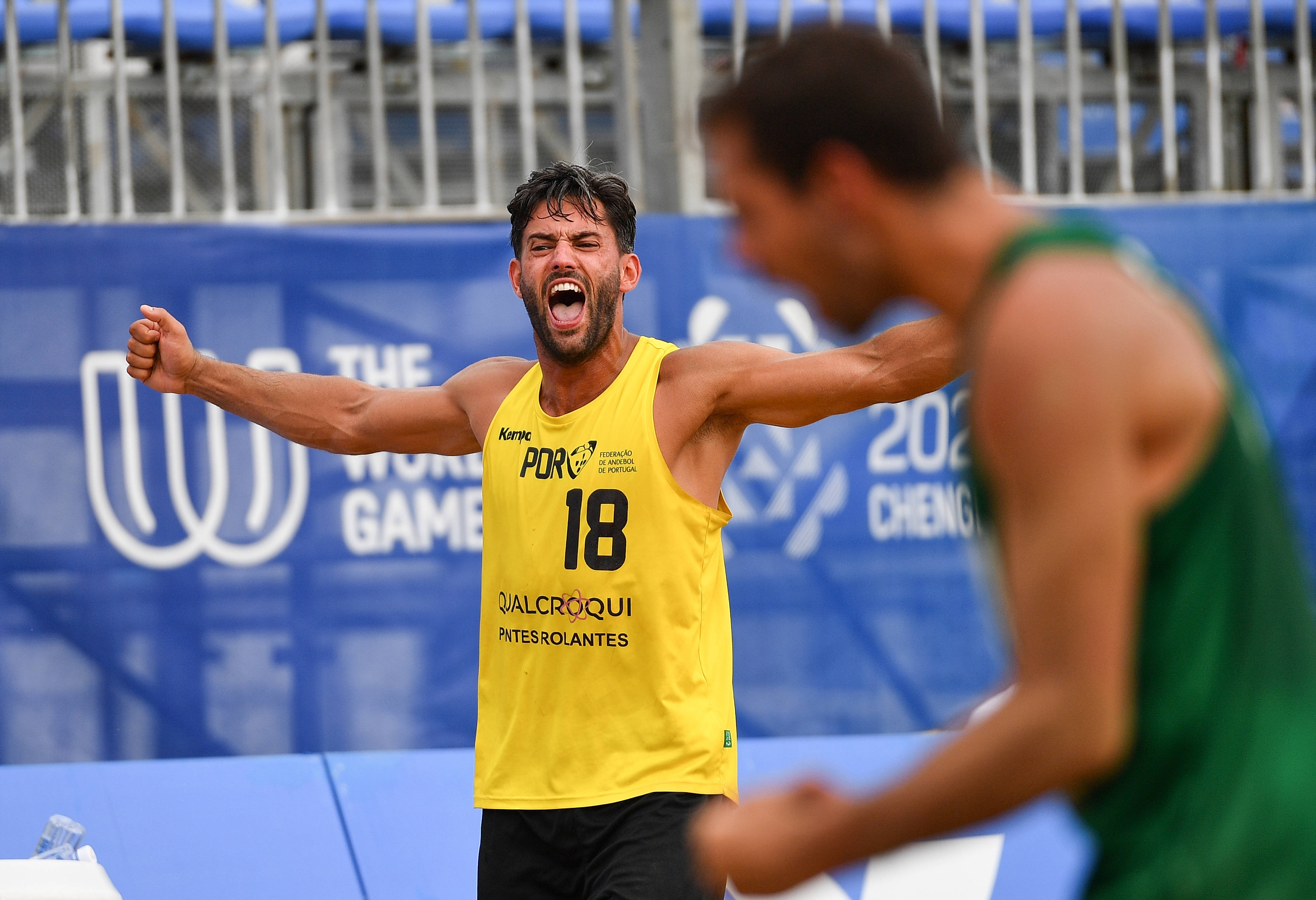 （成都世运会）沙滩手球——男子半决赛：葡萄牙队胜西班牙队