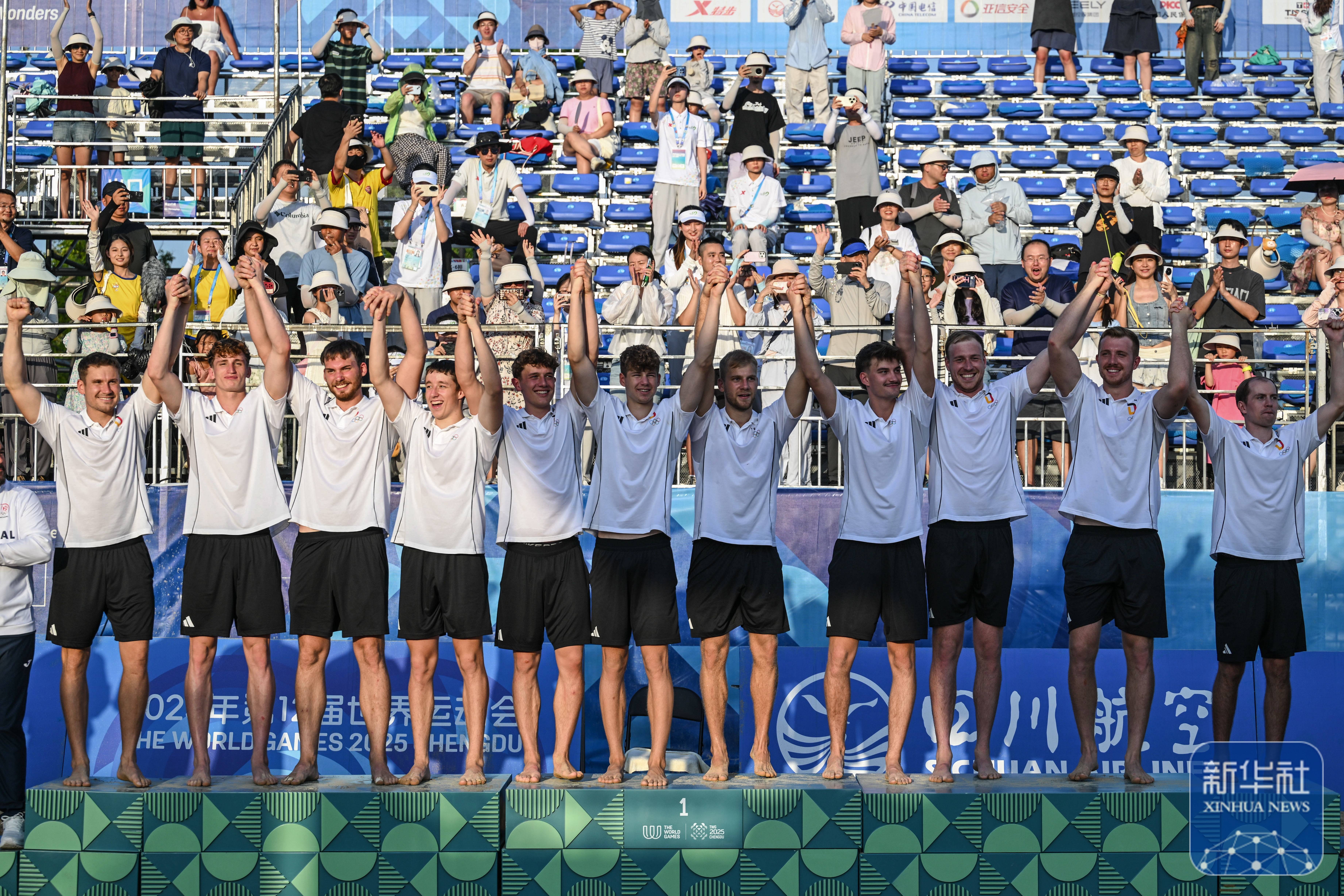 成都世运会｜沙滩手球男子决赛：德国队夺冠